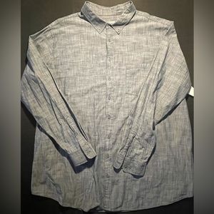 Merona 3XBT / Long Sleeve Denim Button Down / 3X Big Tall / NWT